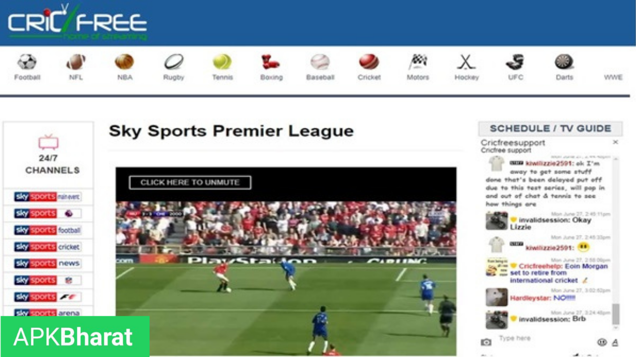 CricFree TV App APK Download
