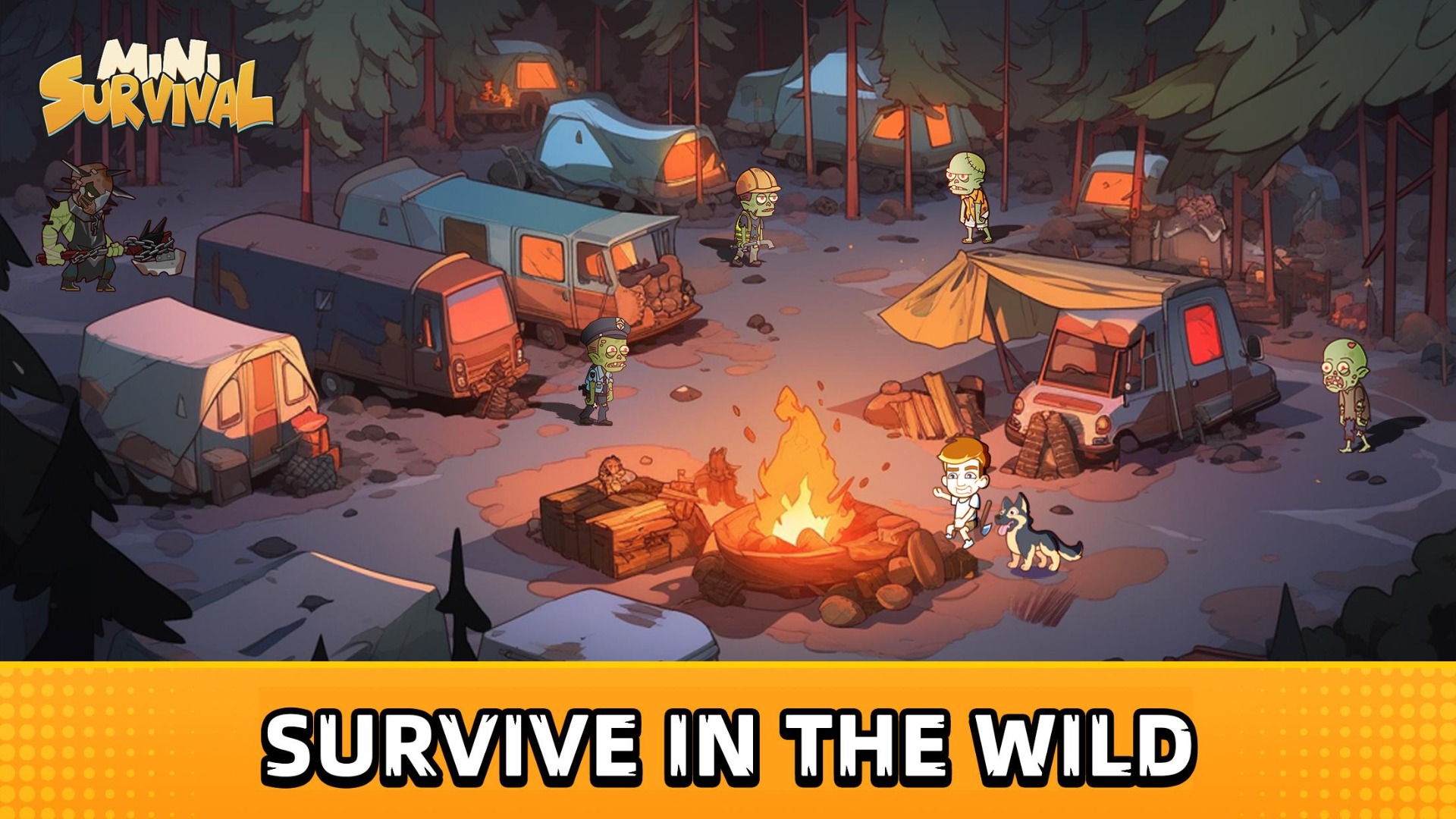 Mini Survival Zombie Fight Mod APK For Android